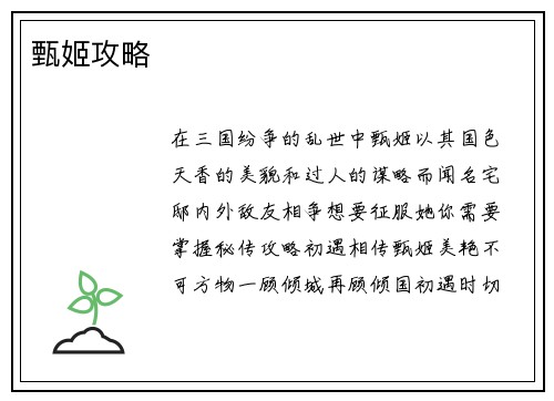 甄姬攻略